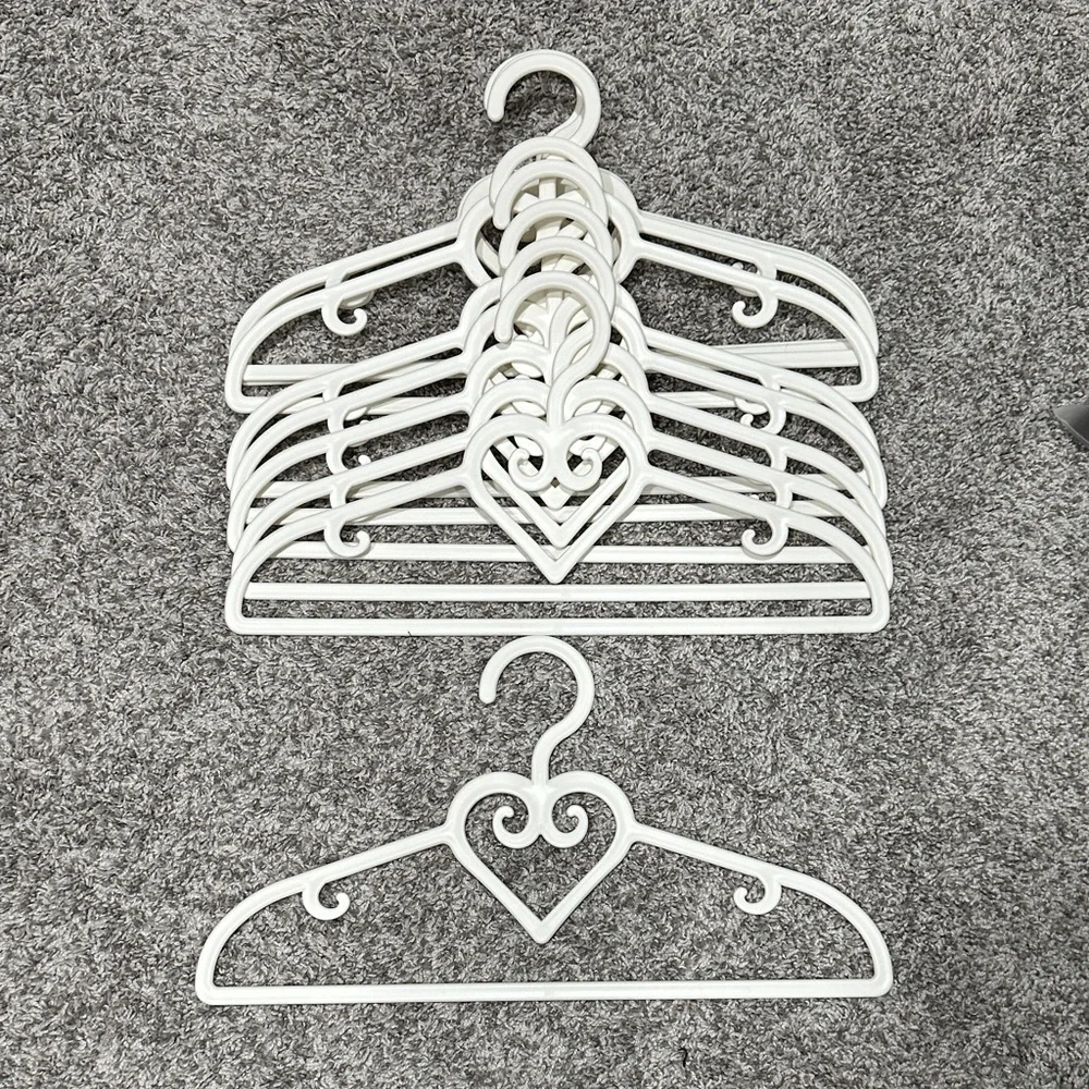 White Decorative Heart Hangers